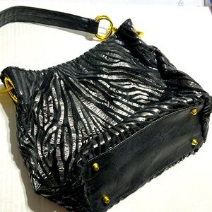 Braciano large black hobo bag